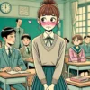 自分の匂いかなとおもおって恥ずかしがる中学生女子