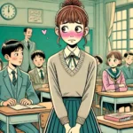 自分の匂いかなとおもおって恥ずかしがる中学生女子