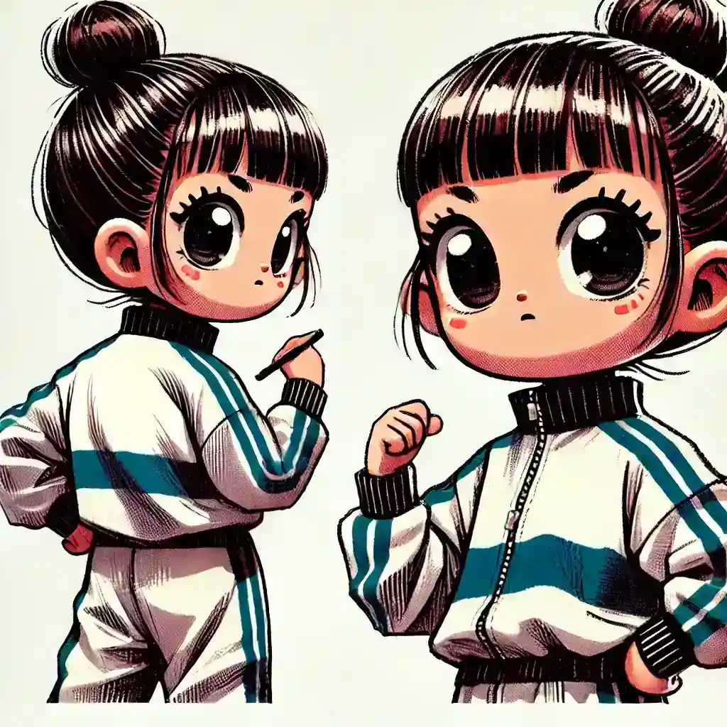 ジャージを着た女子