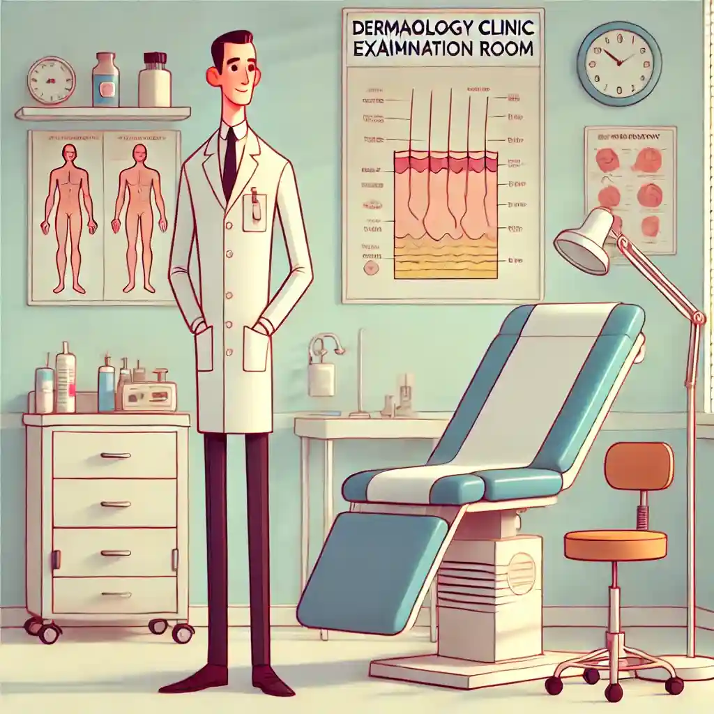 皮膚科の診察室