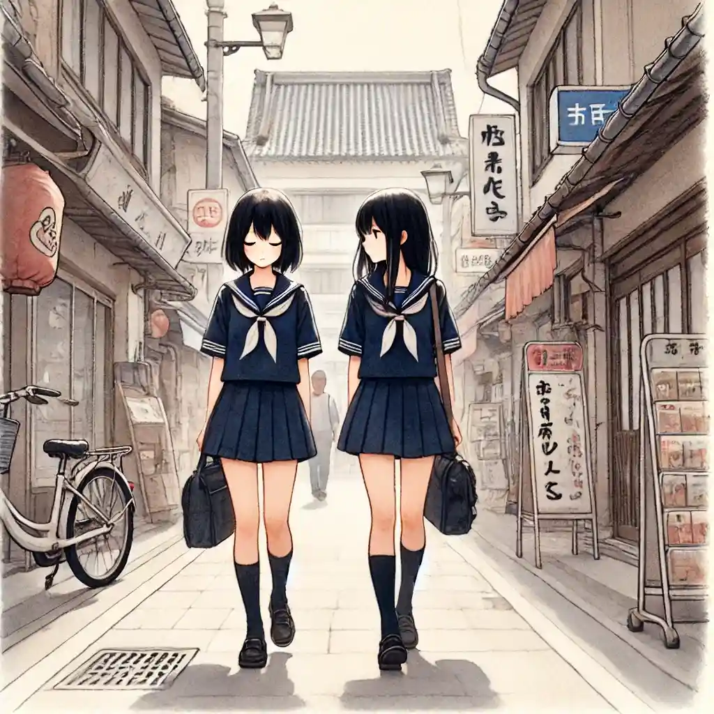 沈黙してしまう中学生女子