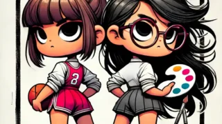 運動部　文化部の女子