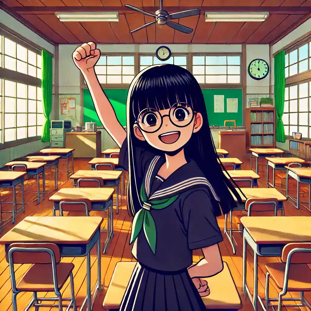 不安がなくなった中学生女子