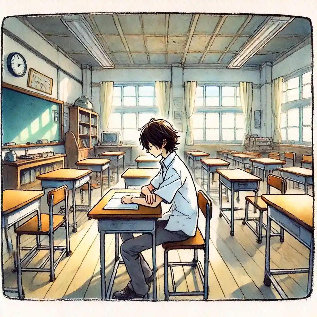 間がうまく使えない男子