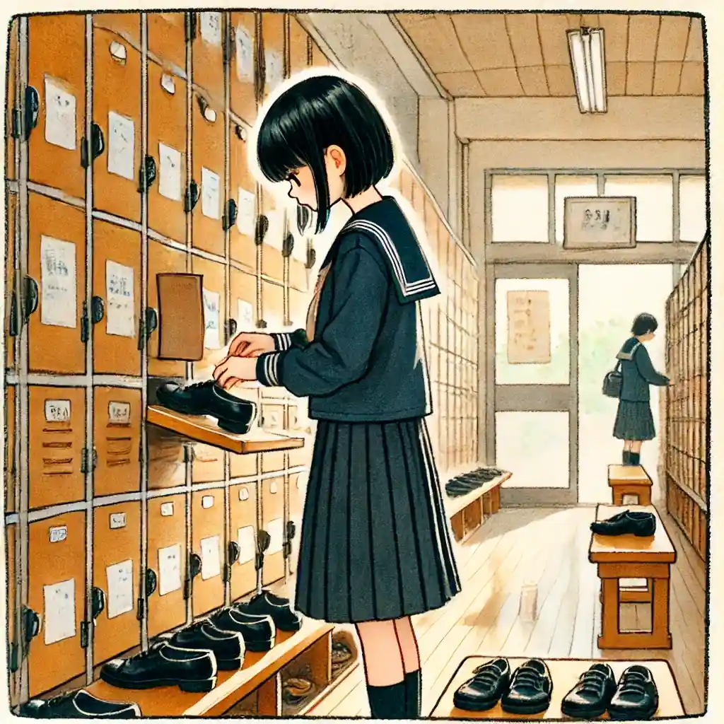 中学校女子 帰るところ