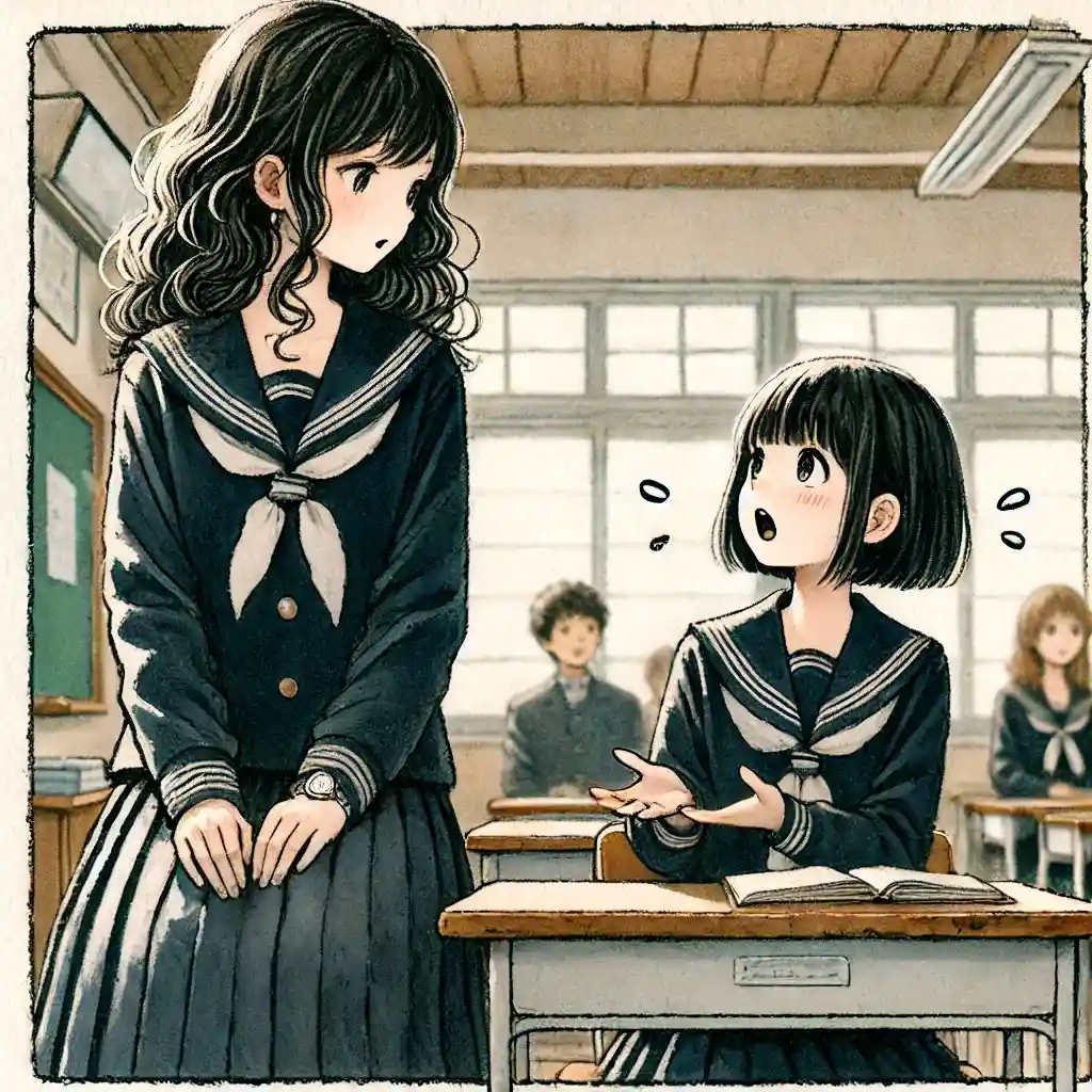 一軍女子との会話にビビっている女子