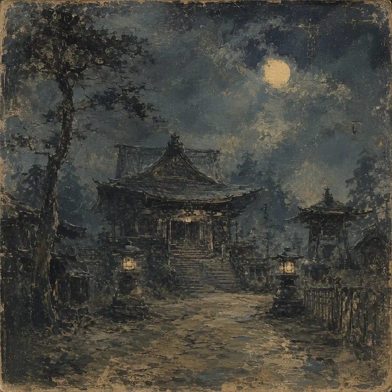 幽霊が出そうな寺
