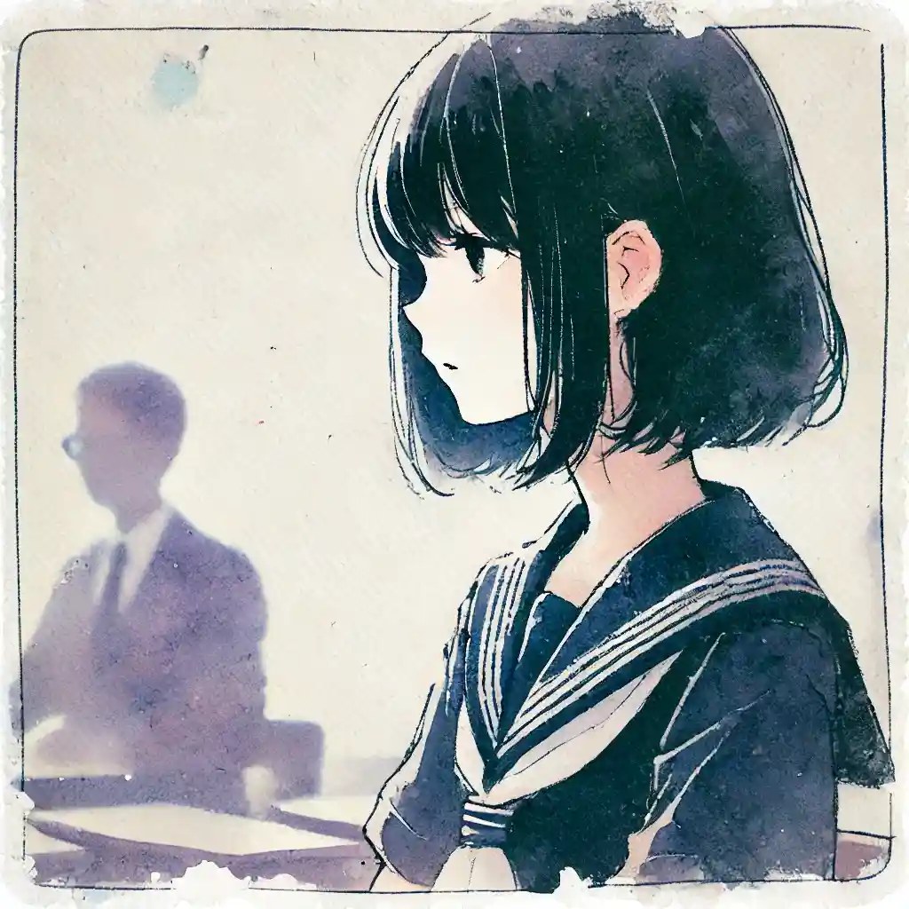 授業をしっかり聞いている女子