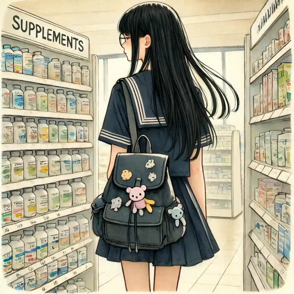 サプリを探している女子
