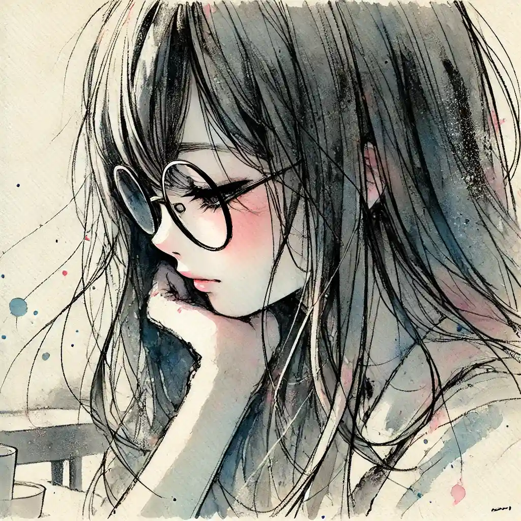 考えている女子