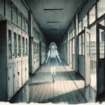 廊下を歩く幽霊