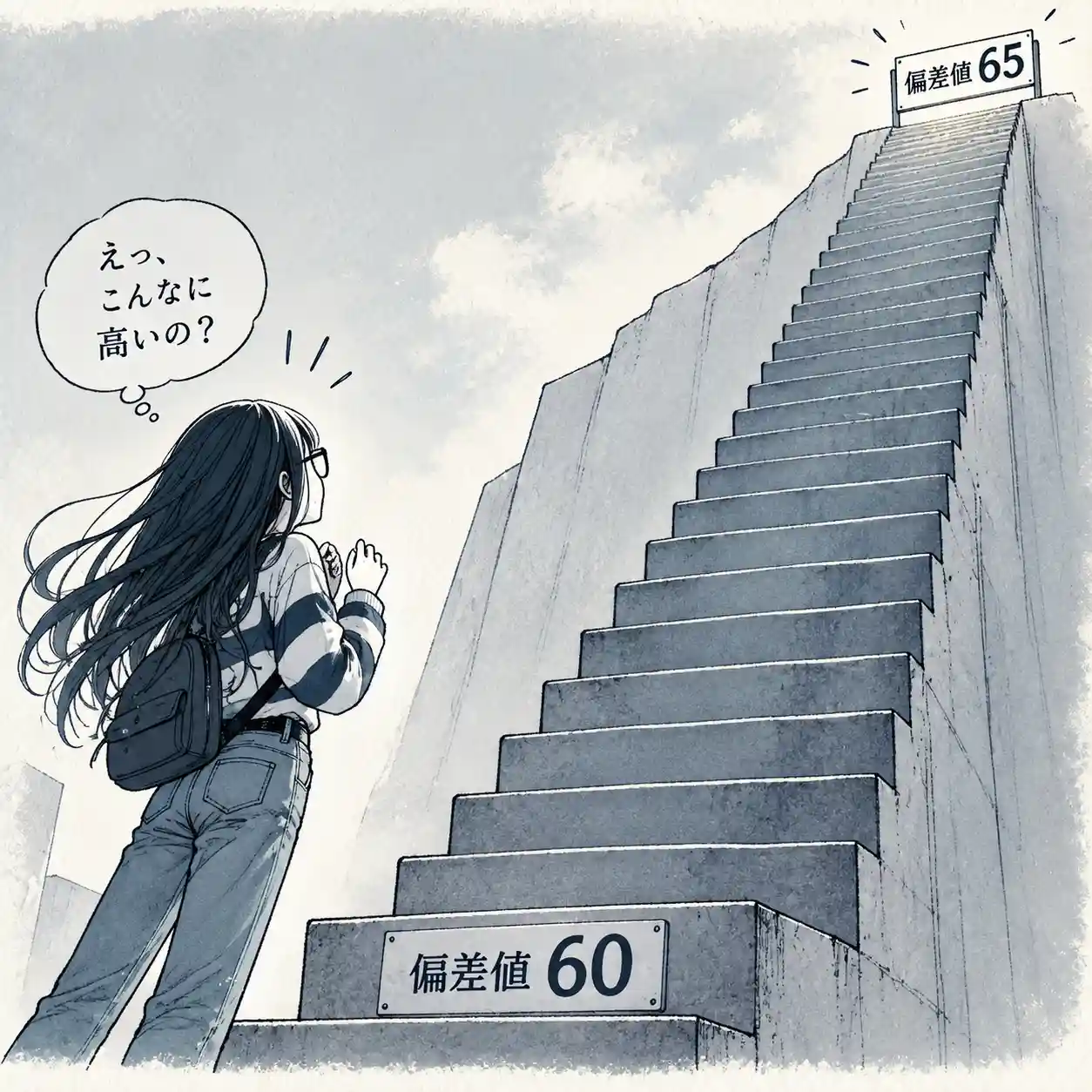 65の壁にビビる女子