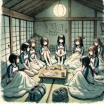 修学旅行で怪談を話す女子