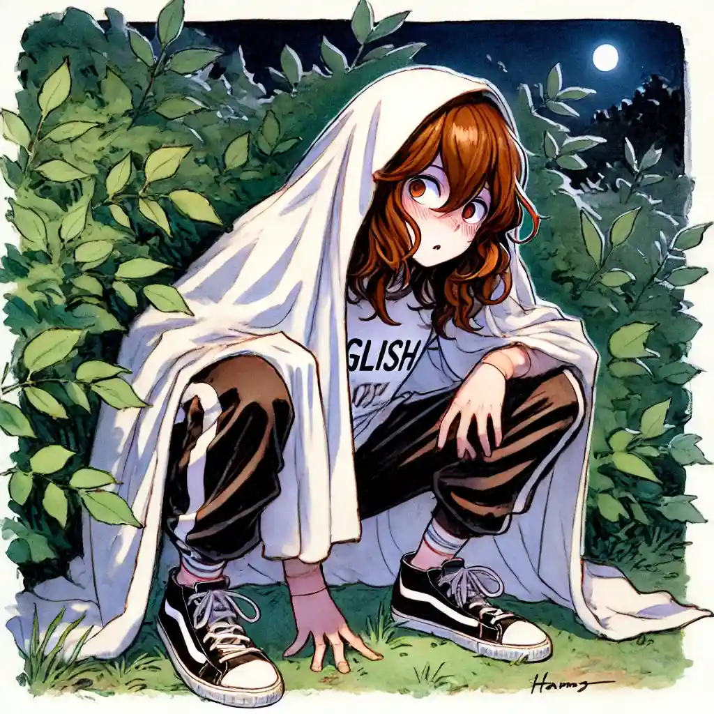 待ち伏せ中の女子