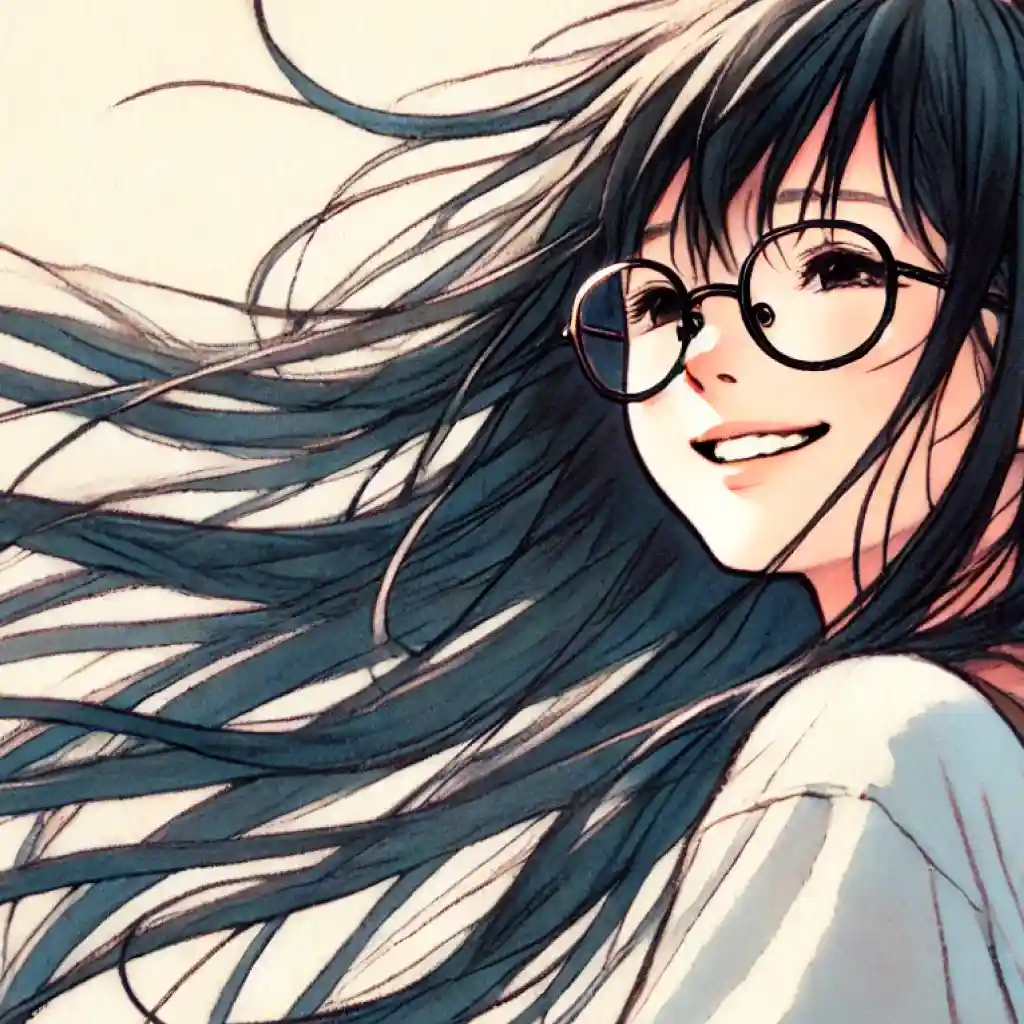 勉強のやり方がわかって微笑む女子