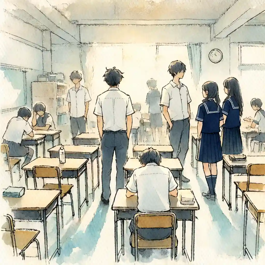 教室休み時間の風景