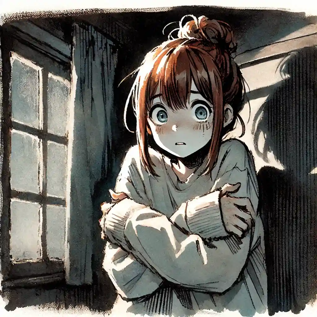 思い出してまた怖がる女子