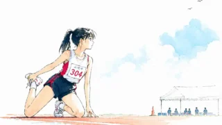 大会前にストレッチ