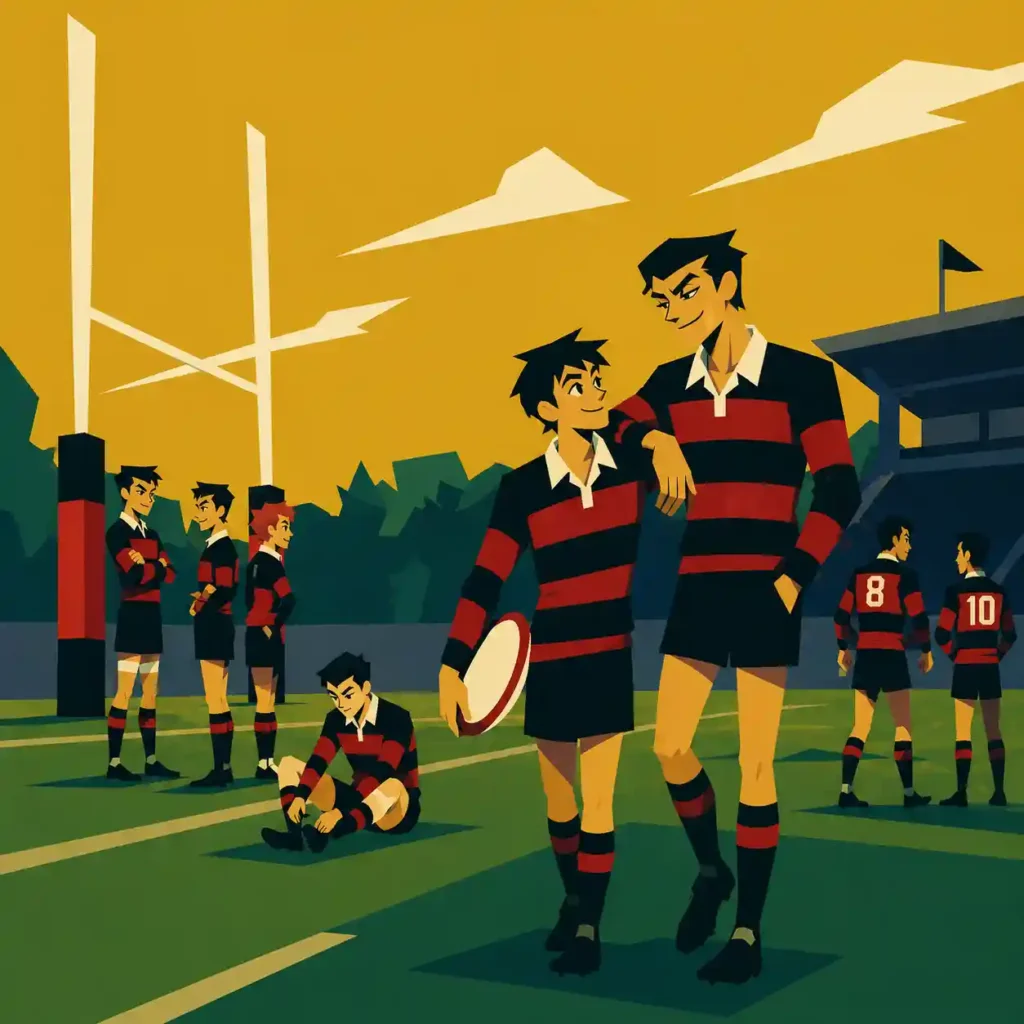 先輩とうまくいっているラグビー部