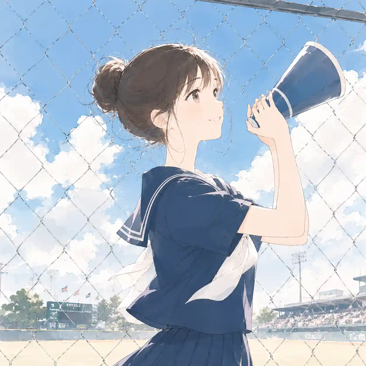 現場に応援に行った女子