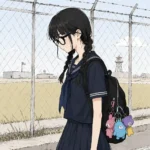 思い詰めて帰る女子