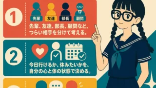 部活の人間関係についてのインフォグラフィック