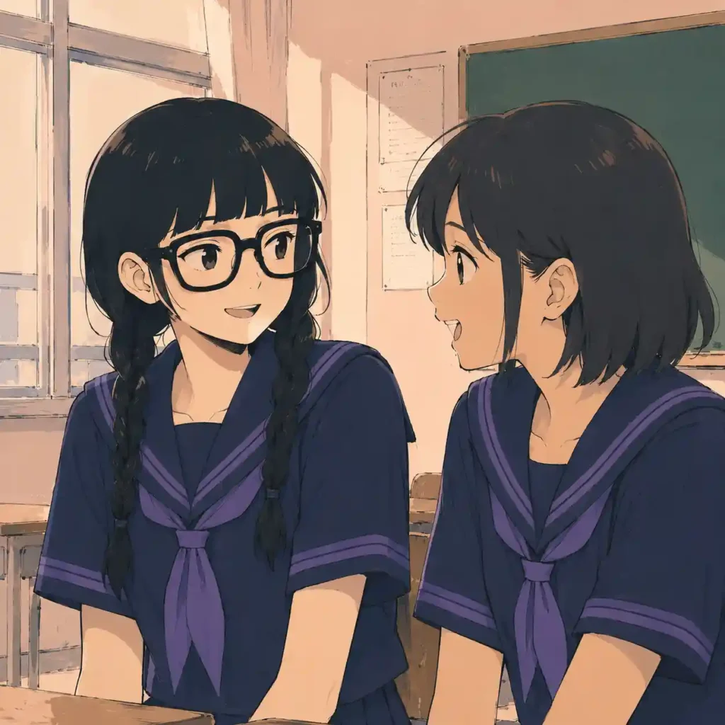 新しい友達ができた女子