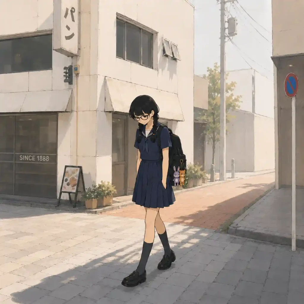 うまくいかない日にトボトボ帰る女子