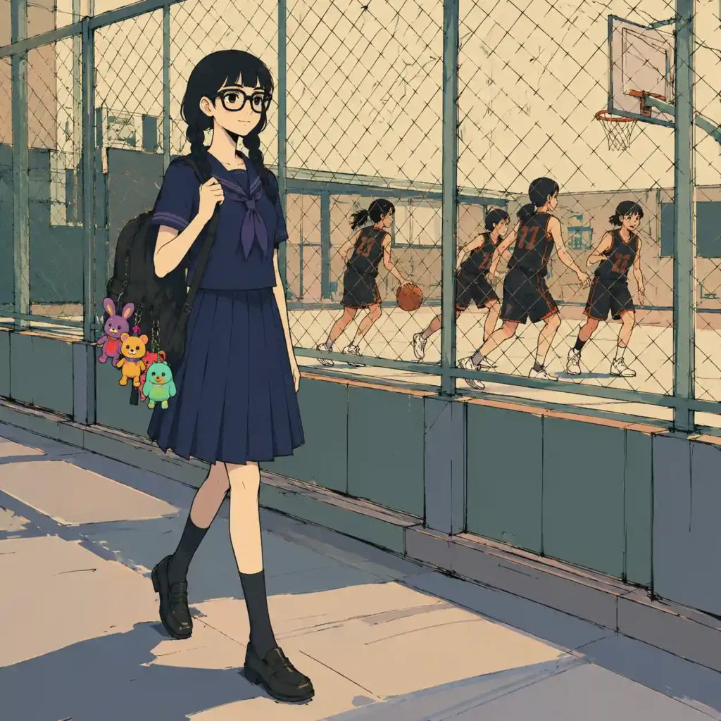 部活辞めた後　一人で帰る女子