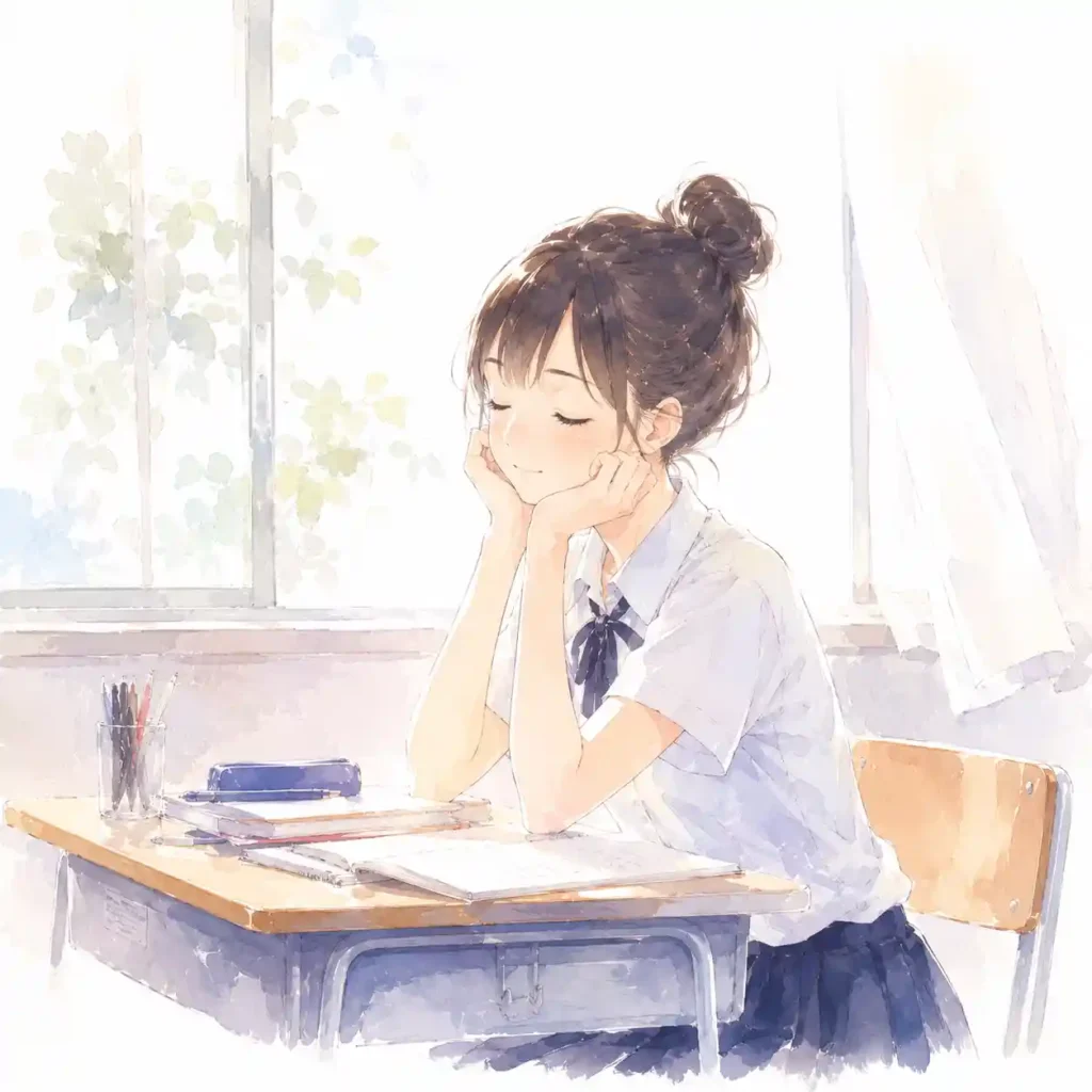 色々考えている女子