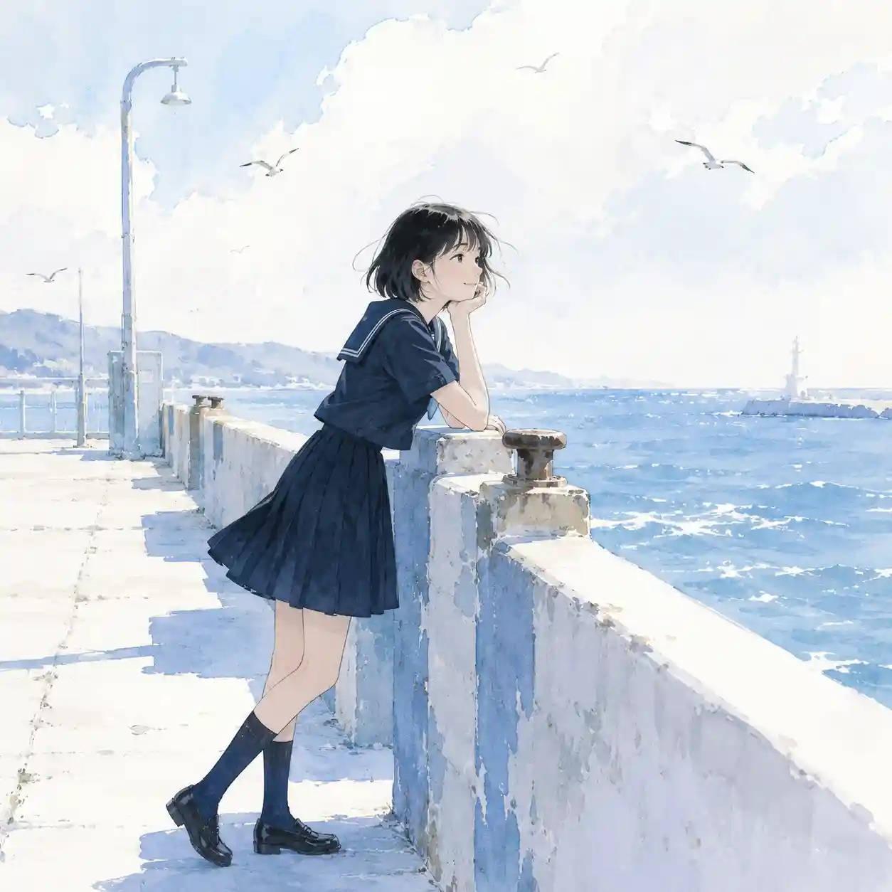学校をサボった女子