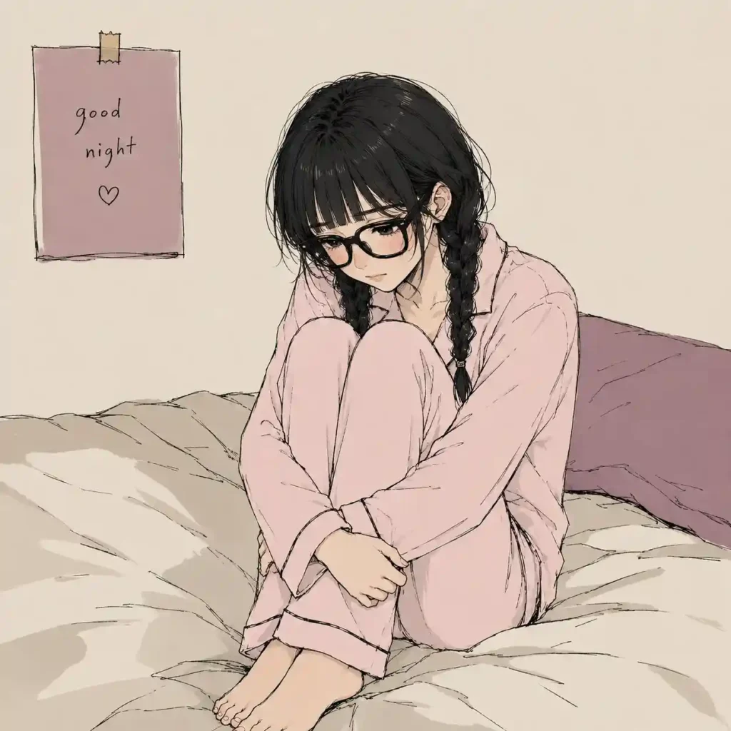 ベッドから動きたくない女子