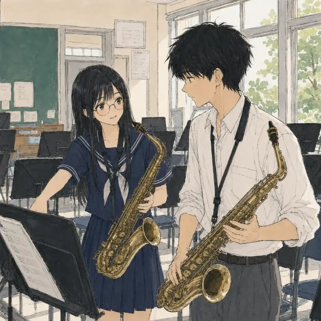 質問する女子