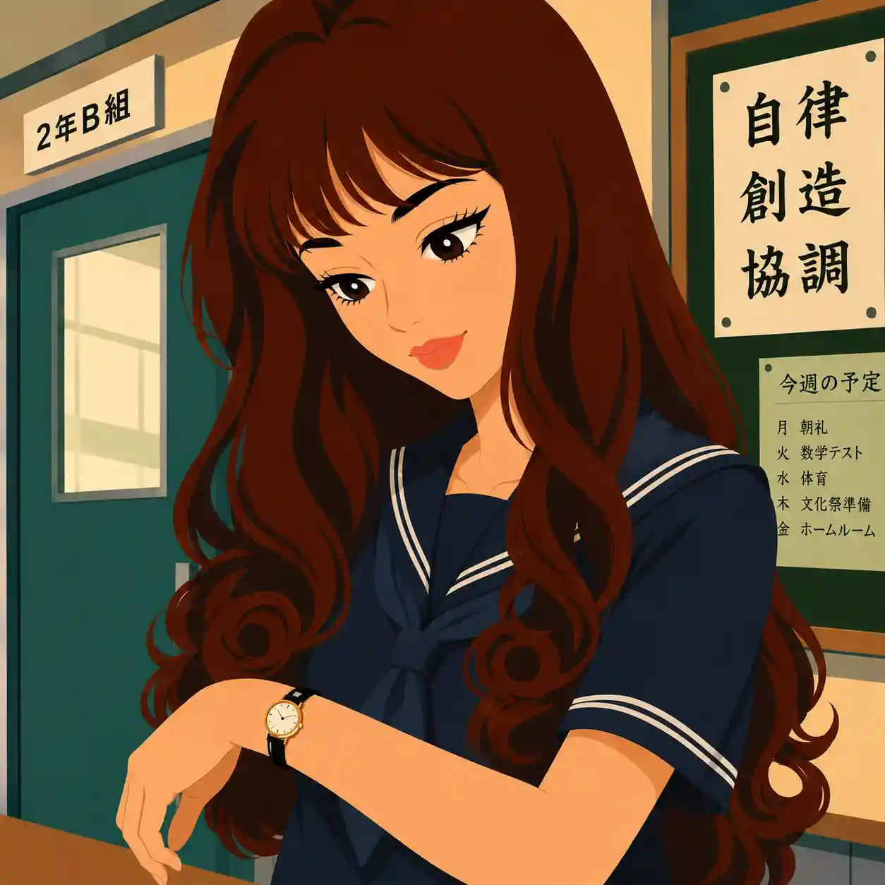 時間を意識している女子