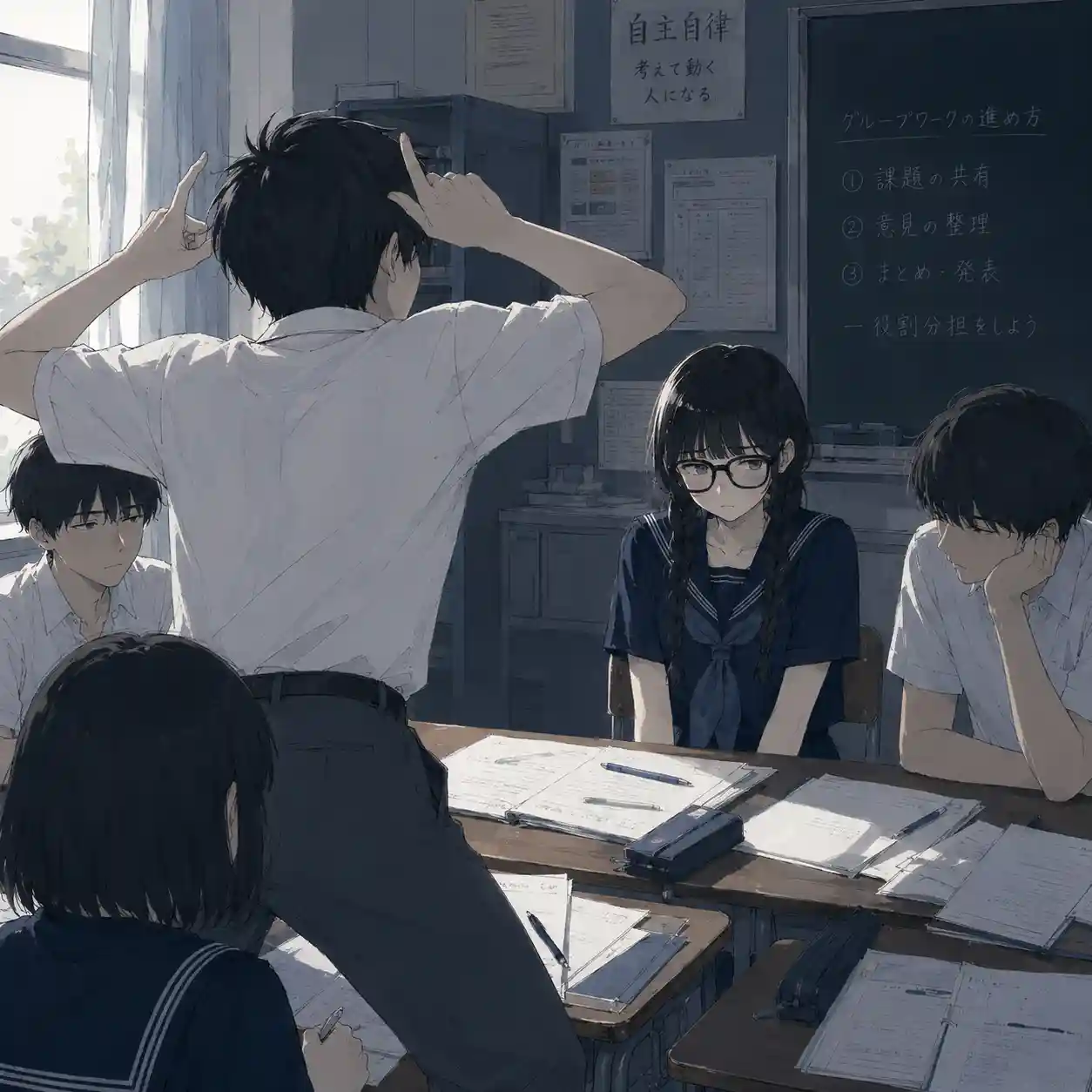 最悪なメンバーがいて凹む女子