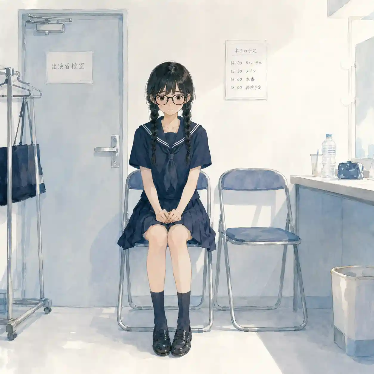 順番待ちの女子