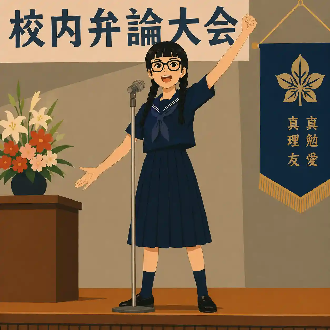 発表が得意になった女子