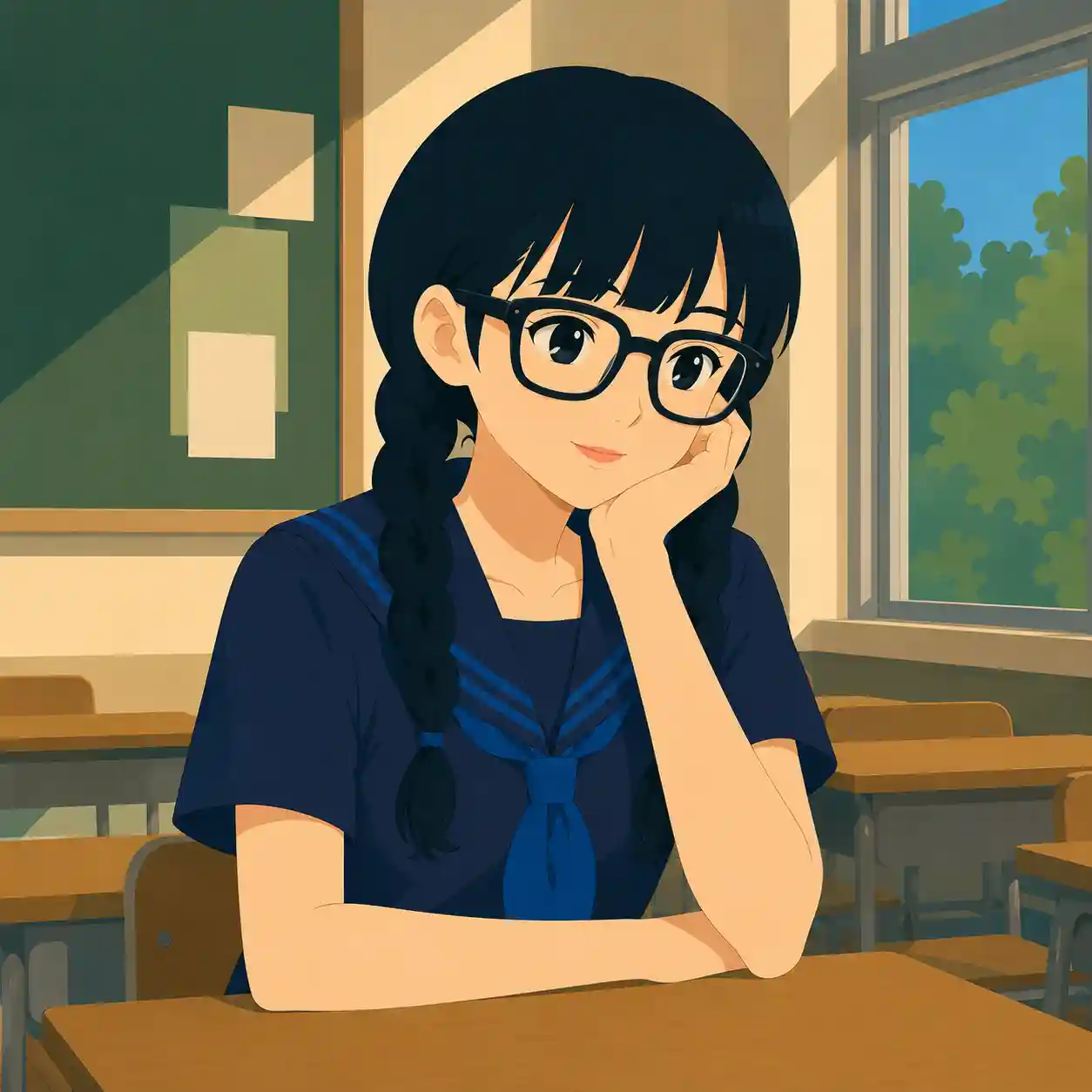 考えている女子