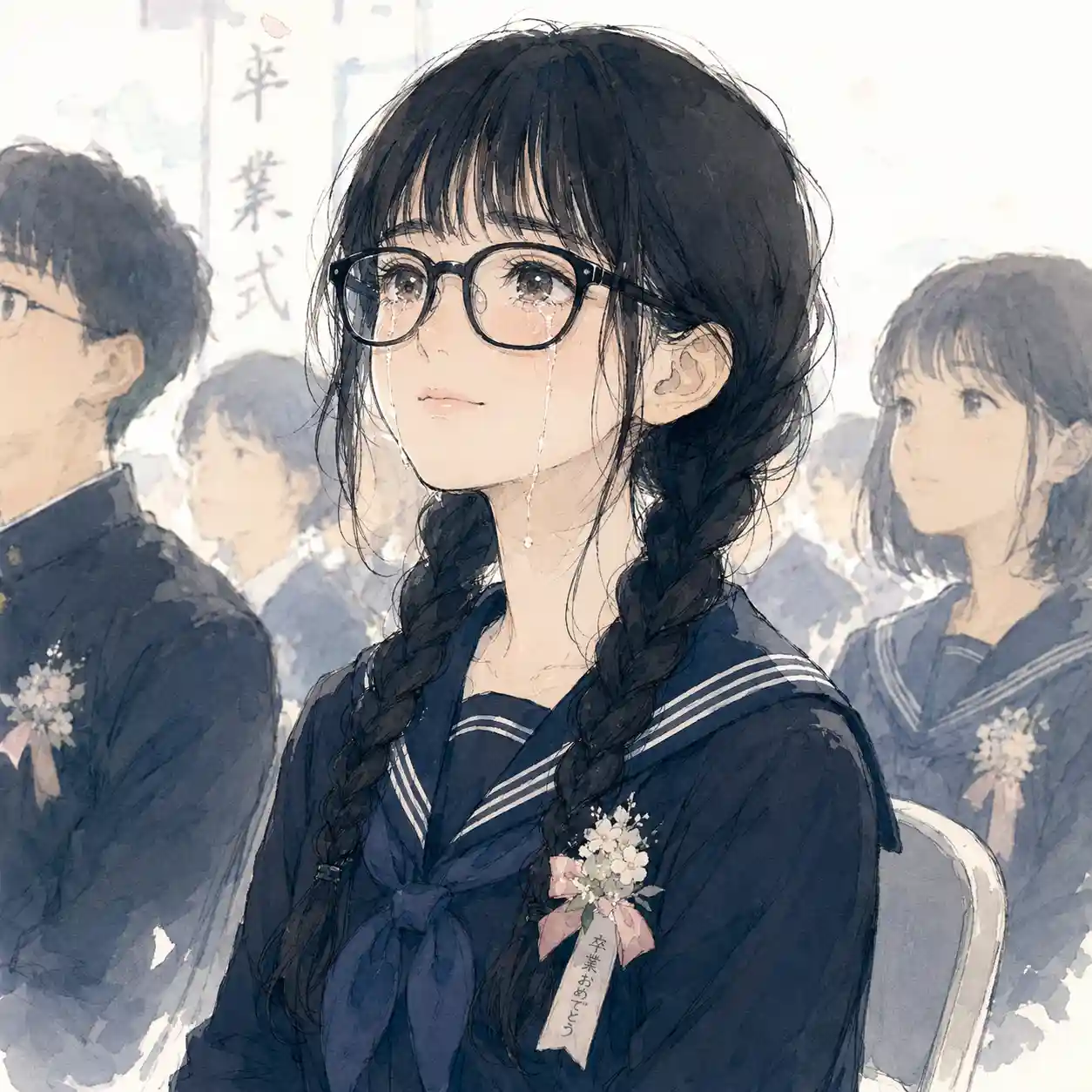 泣いてしまう女子