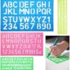 Amazon.co.jp: YFFSFDC テンプレート 英数字レター 4枚セットDIY絵画塗装道具 大文字 